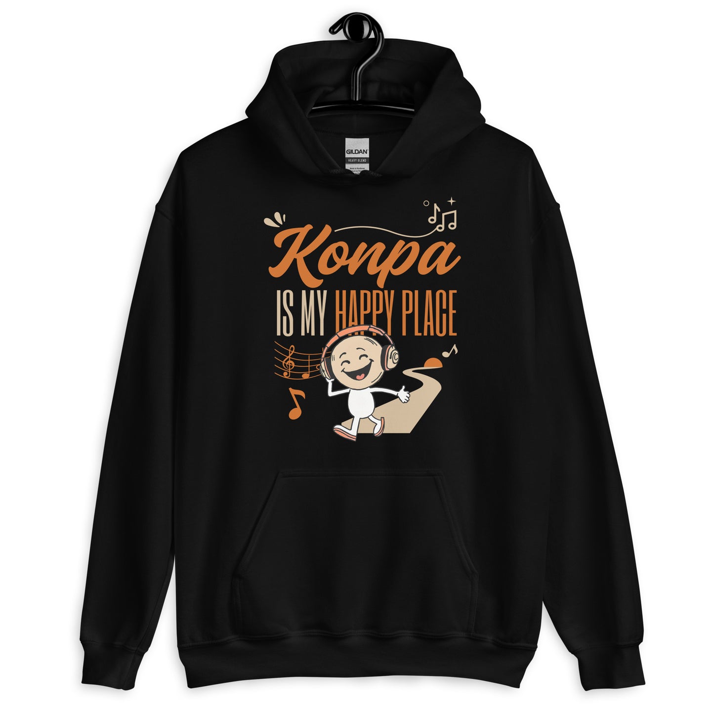 Konpa is My Happy Place Unisex Hoodie