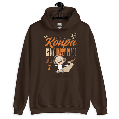 Konpa is My Happy Place Unisex Hoodie
