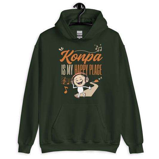 Konpa is My Happy Place Unisex Hoodie