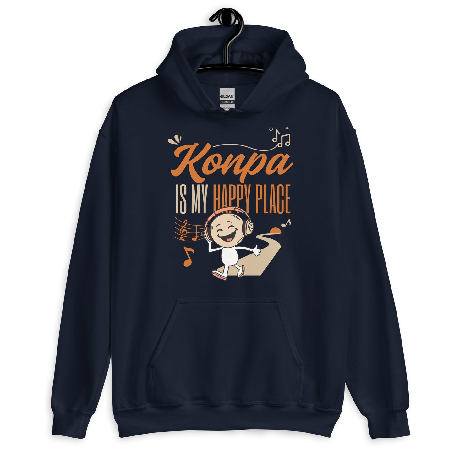 Konpa is My Happy Place Unisex Hoodie
