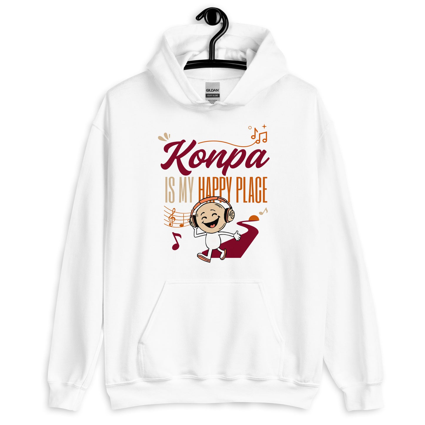 Konpa is My Happy Place Unisex Hoodie