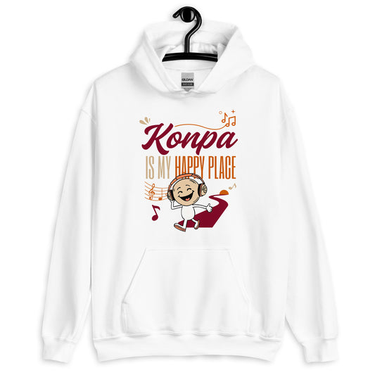 Konpa is My Happy Place Unisex Hoodie