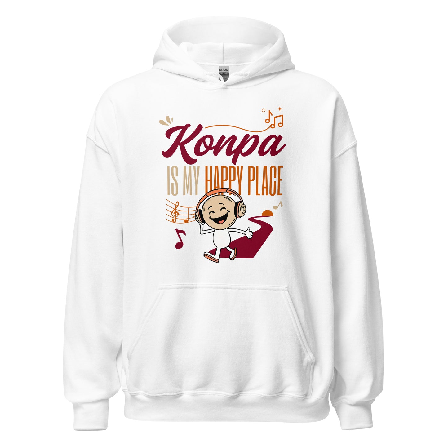 Konpa is My Happy Place Unisex Hoodie