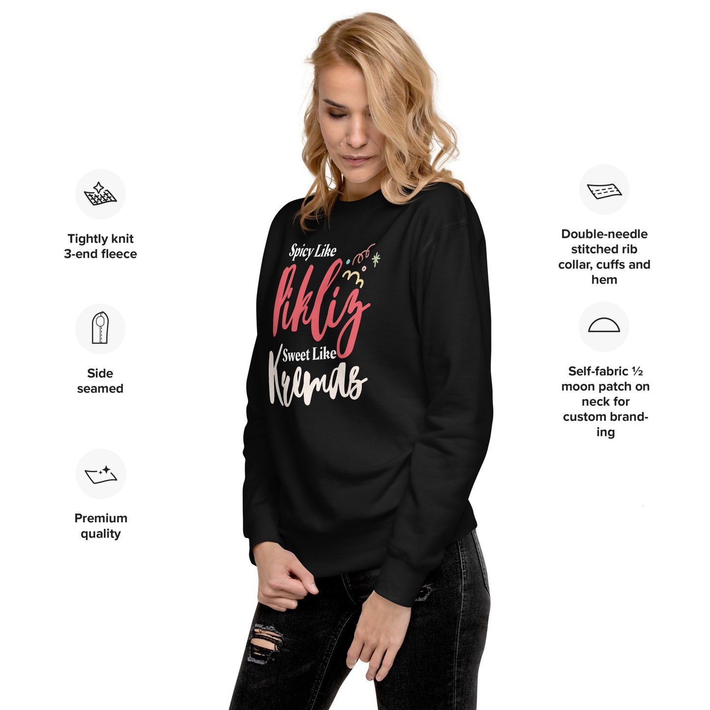 Spicy & Sweet Haitian Vibes Unisex Premium Sweatshirt